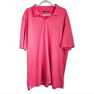 Greg Norman polo pink mens size XXL